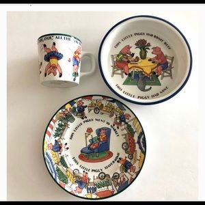 Tiffany’s Five Little Pigs Dish Set